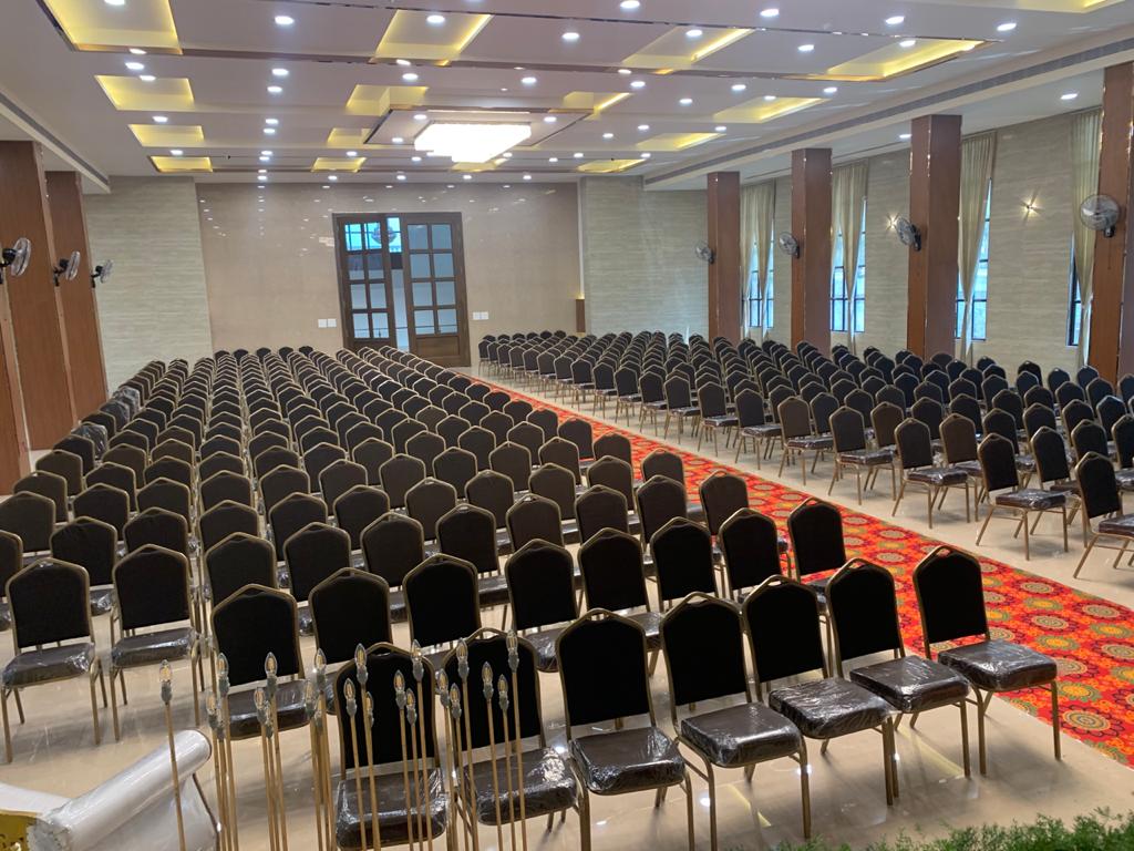 Inside the marriage hall at KPA Palace